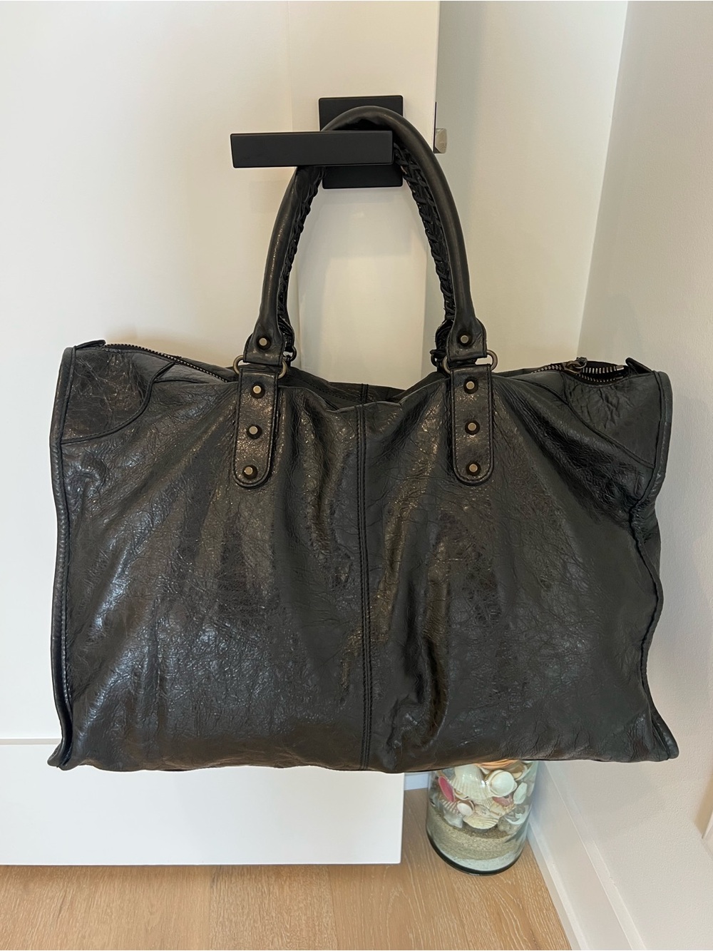 Balenciaga Black Weekender Bag RARE! - Picture 2 of 15